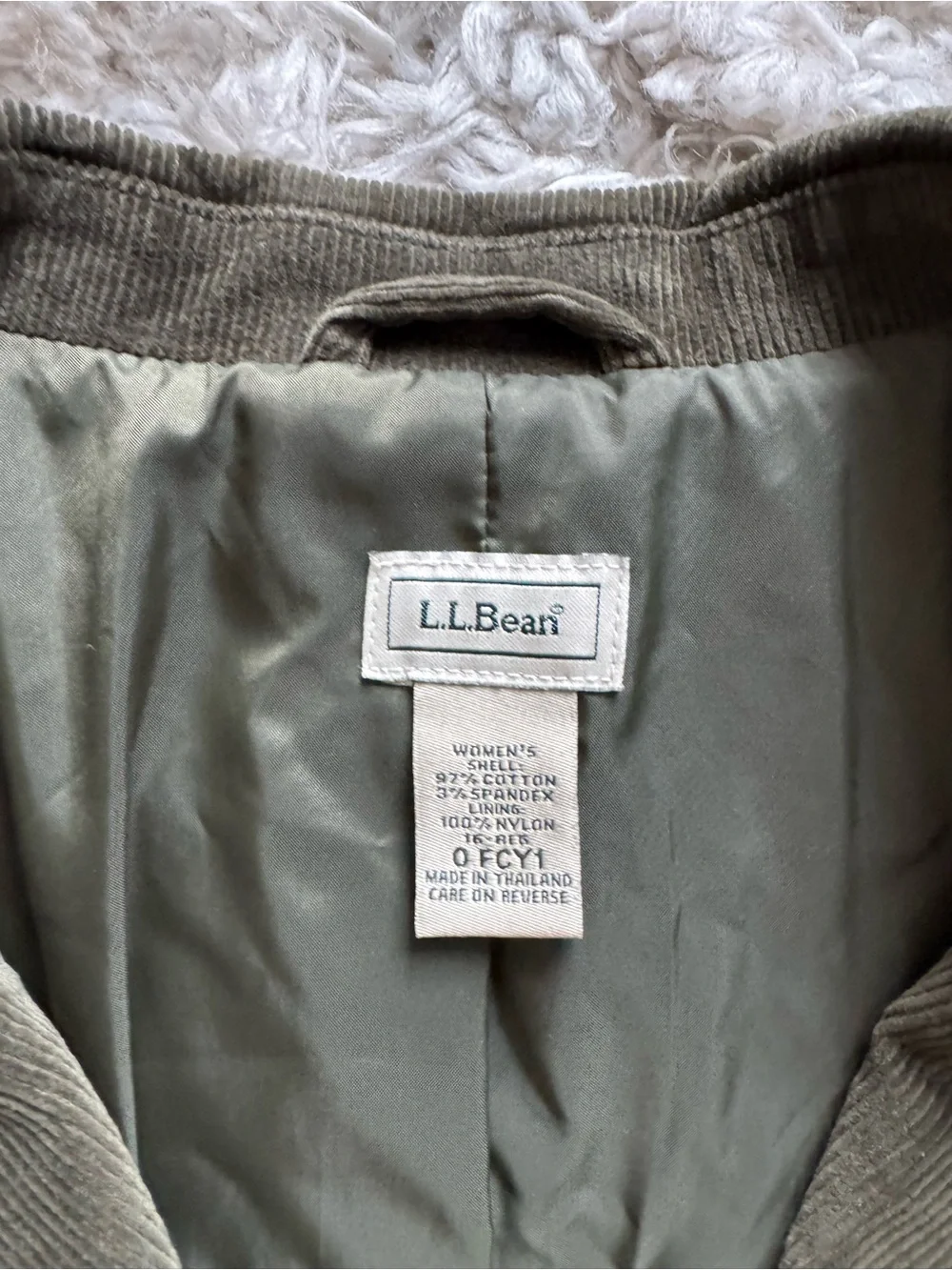 Vintage Corduroy L.L. Bean Blazer 3 Button Pockets